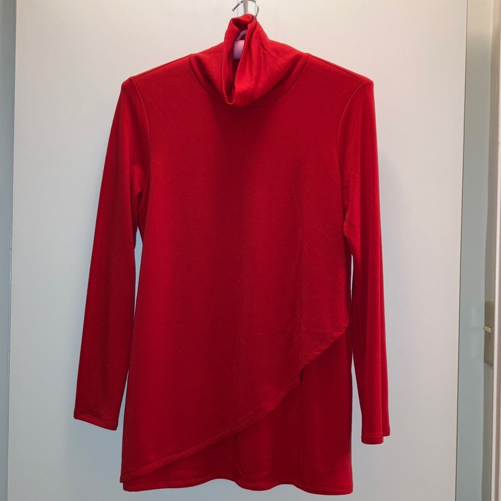 Pure J. Jill Luxe Tencel Turtleneck Tunic Top